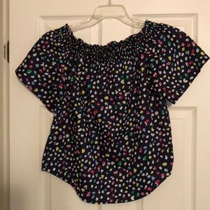 J Crew on or off shoulder top.